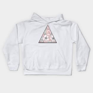 Floral Pyramid Design Kids Hoodie